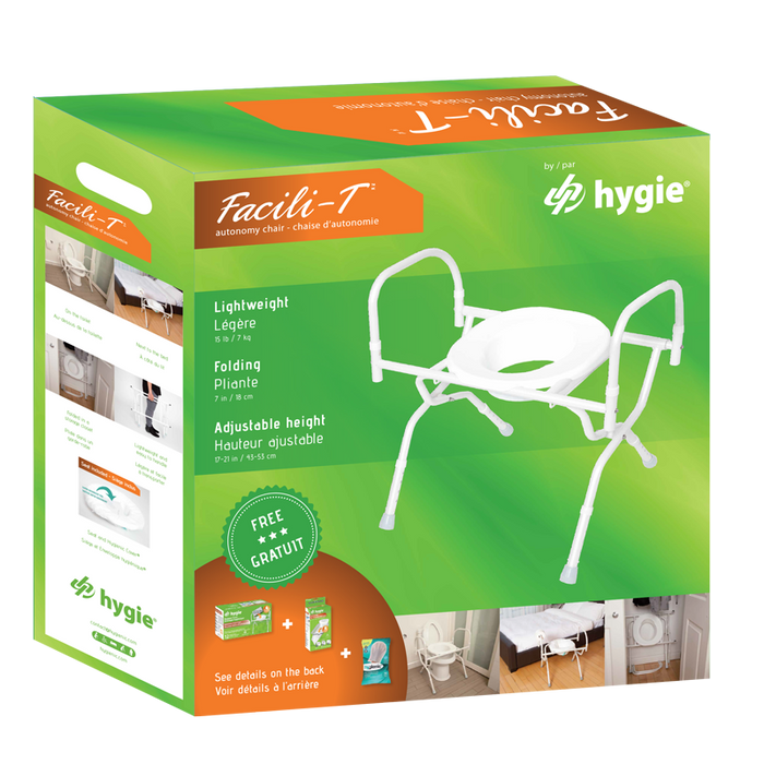 Kit chaise d’aisance pliante FACILI-T