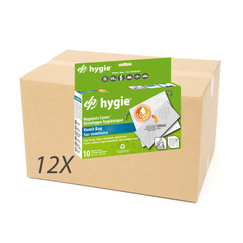 Caisse de 120 enveloppes pour support vomitoire
