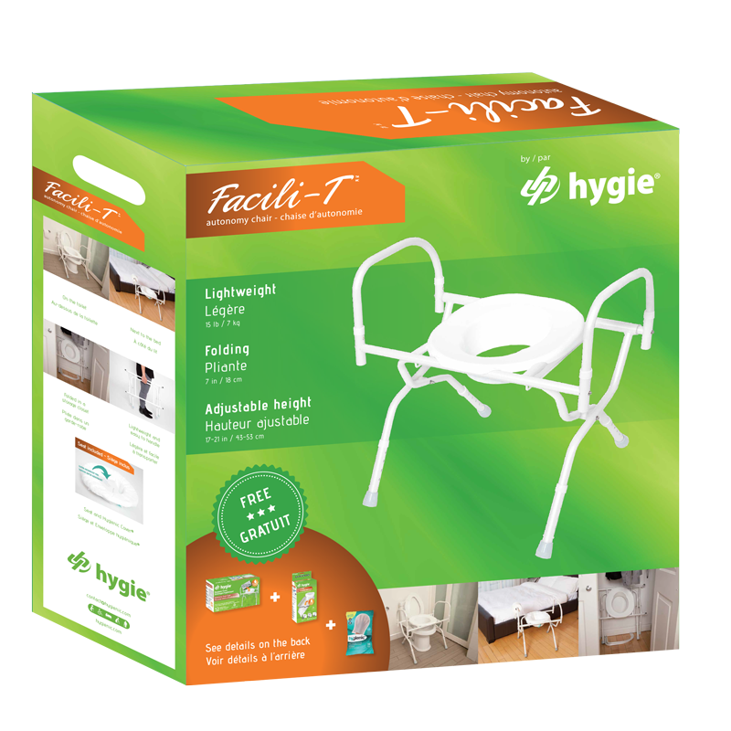 Kit chaise d’aisance pliante FACILI-T