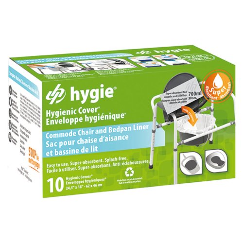 Hygienic covers® for commode chairs and bedpans